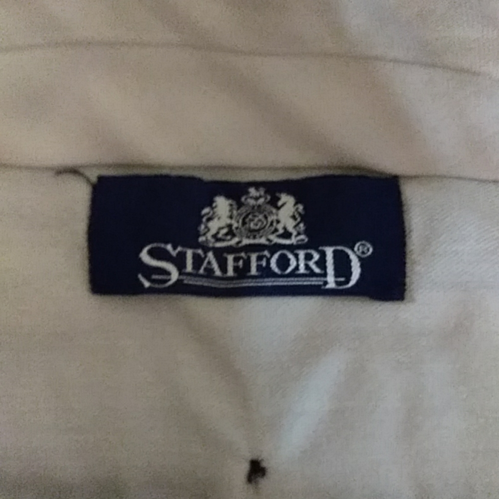 🛑LAST CHANCE🛑STAFFORD Men's Cuffed Slacks 40x32 BUY NOW - Picture 2 of 7